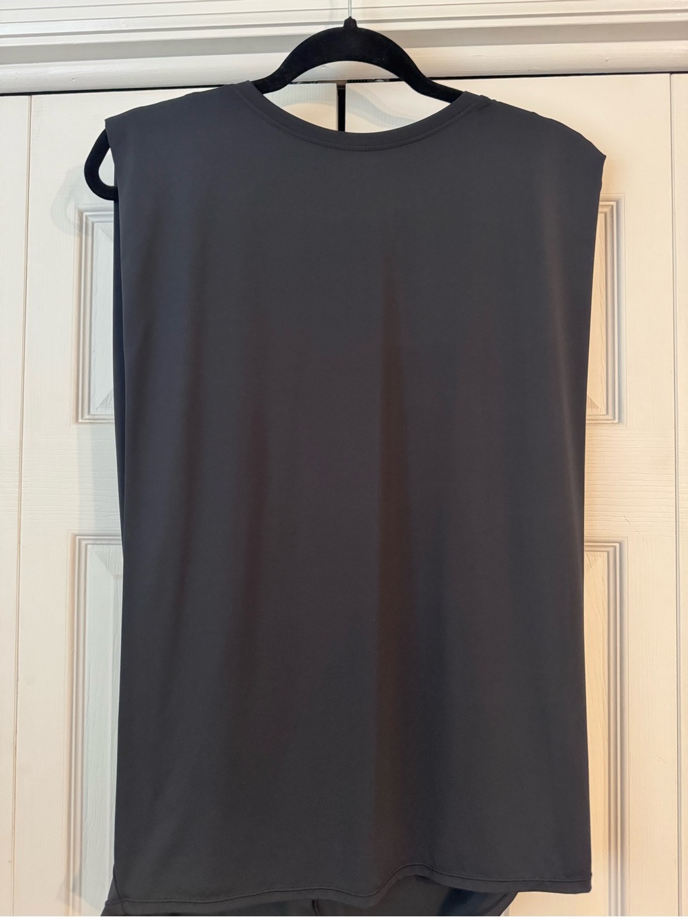 HALARA Round Neck Ruched Cool Touch Yoga Tank - Black